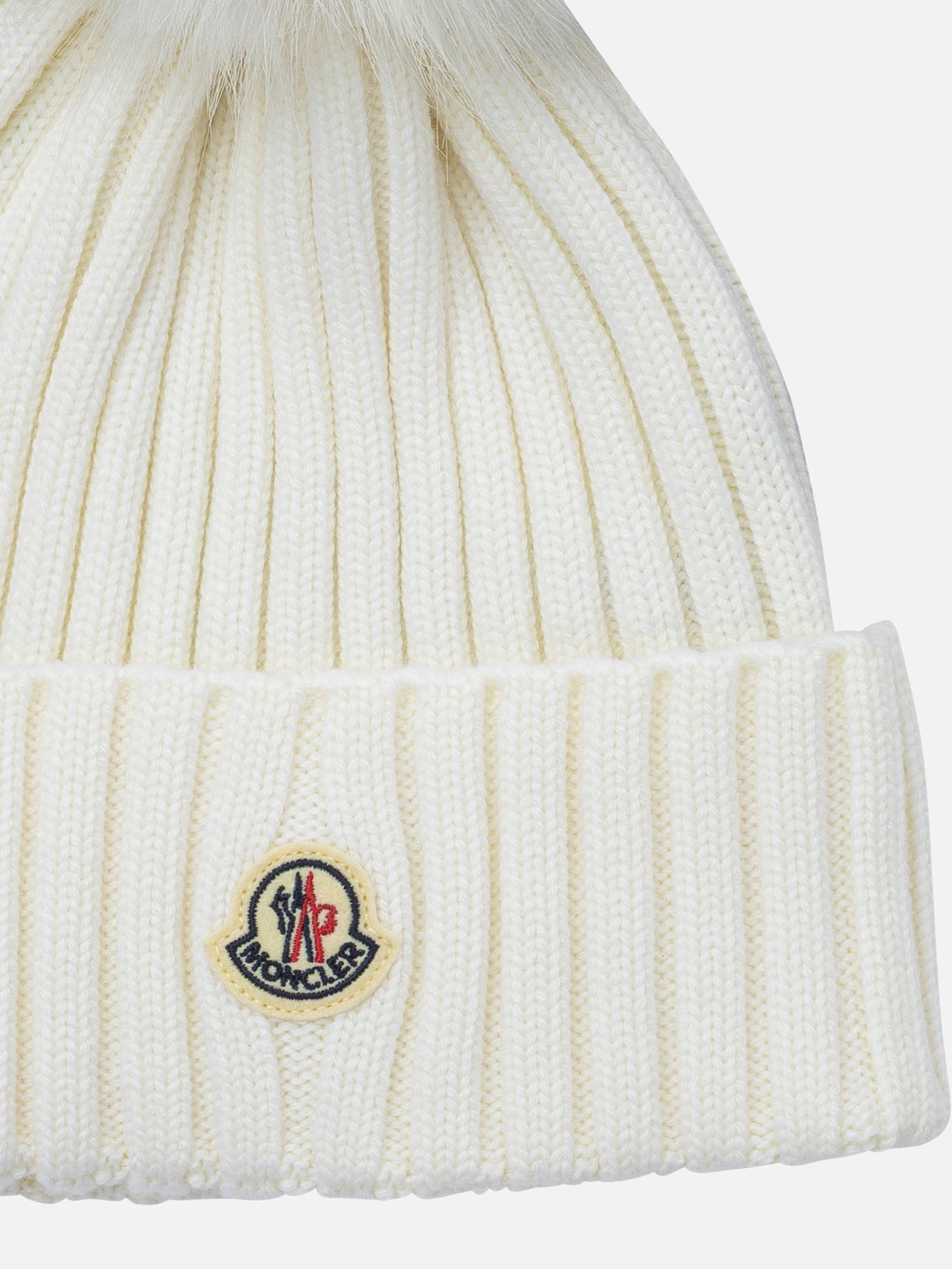 Beanies Logo  White - Moncler Women | PDP | VIETTI Online Store | thumbnail_3