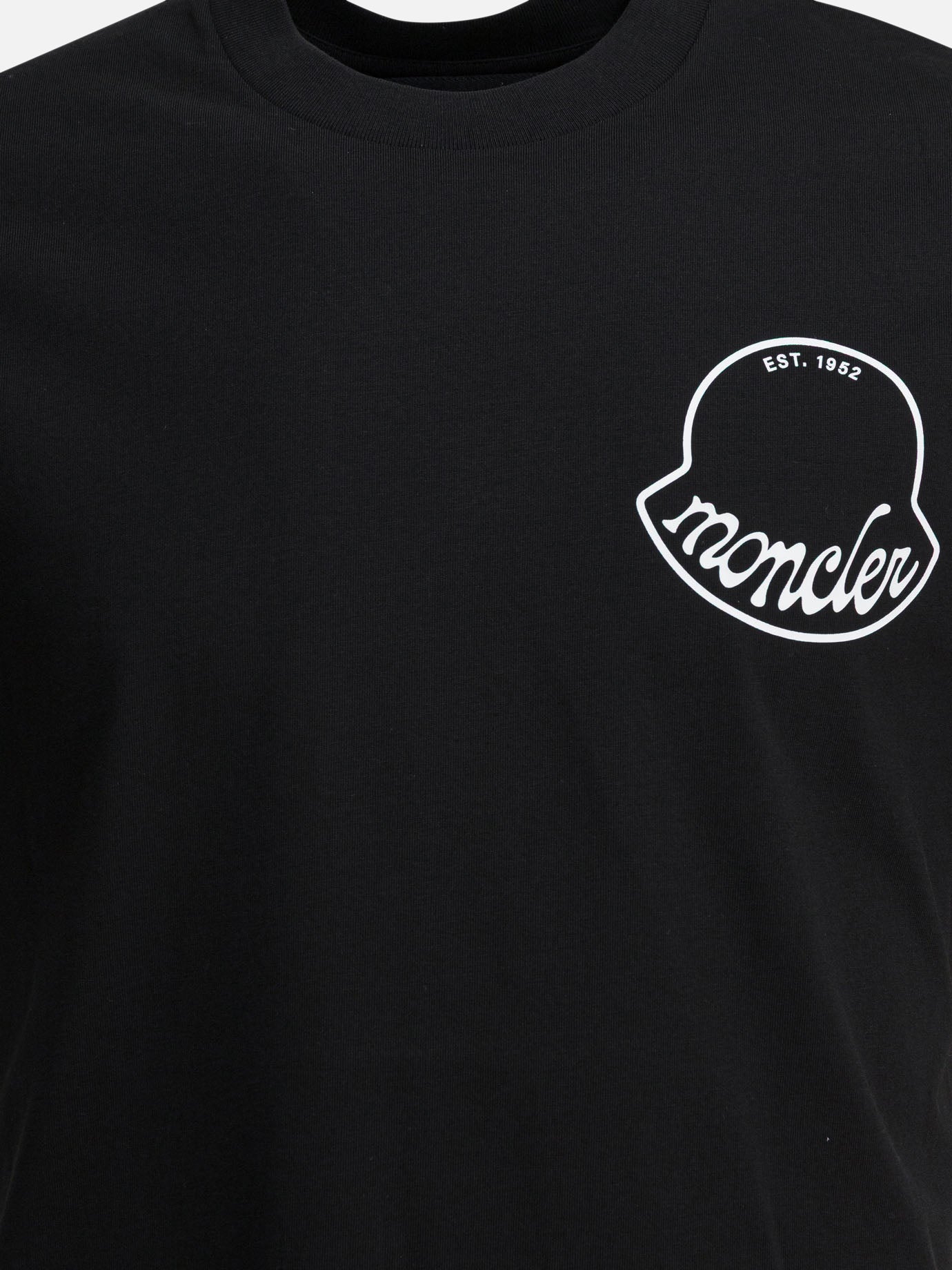 Crewneck t-shirts Logo  Black - Moncler Men | PDP | VIETTI Online Store | Zoom-Modal_3
