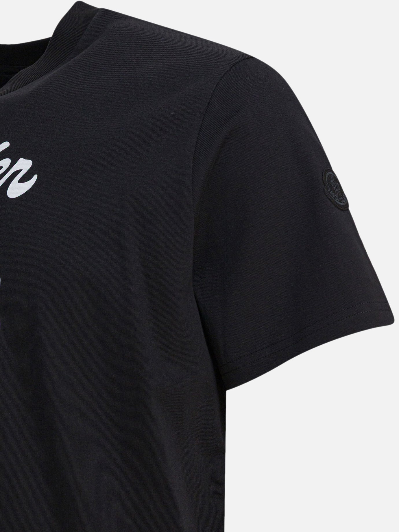 Crewneck t-shirts Logo  Black - Moncler Men | PDP | VIETTI Online Store | Zoom-Modal_4
