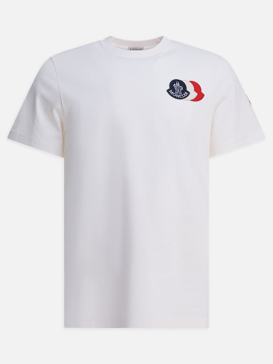 Crewneck t-shirts Logo  White - Moncler Men | PLP | VIETTI Online Store 
