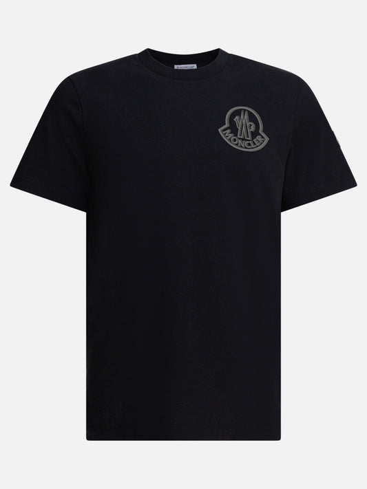 Crewneck t-shirts Logo  Black - Moncler Men | PLP | VIETTI Online Store 
