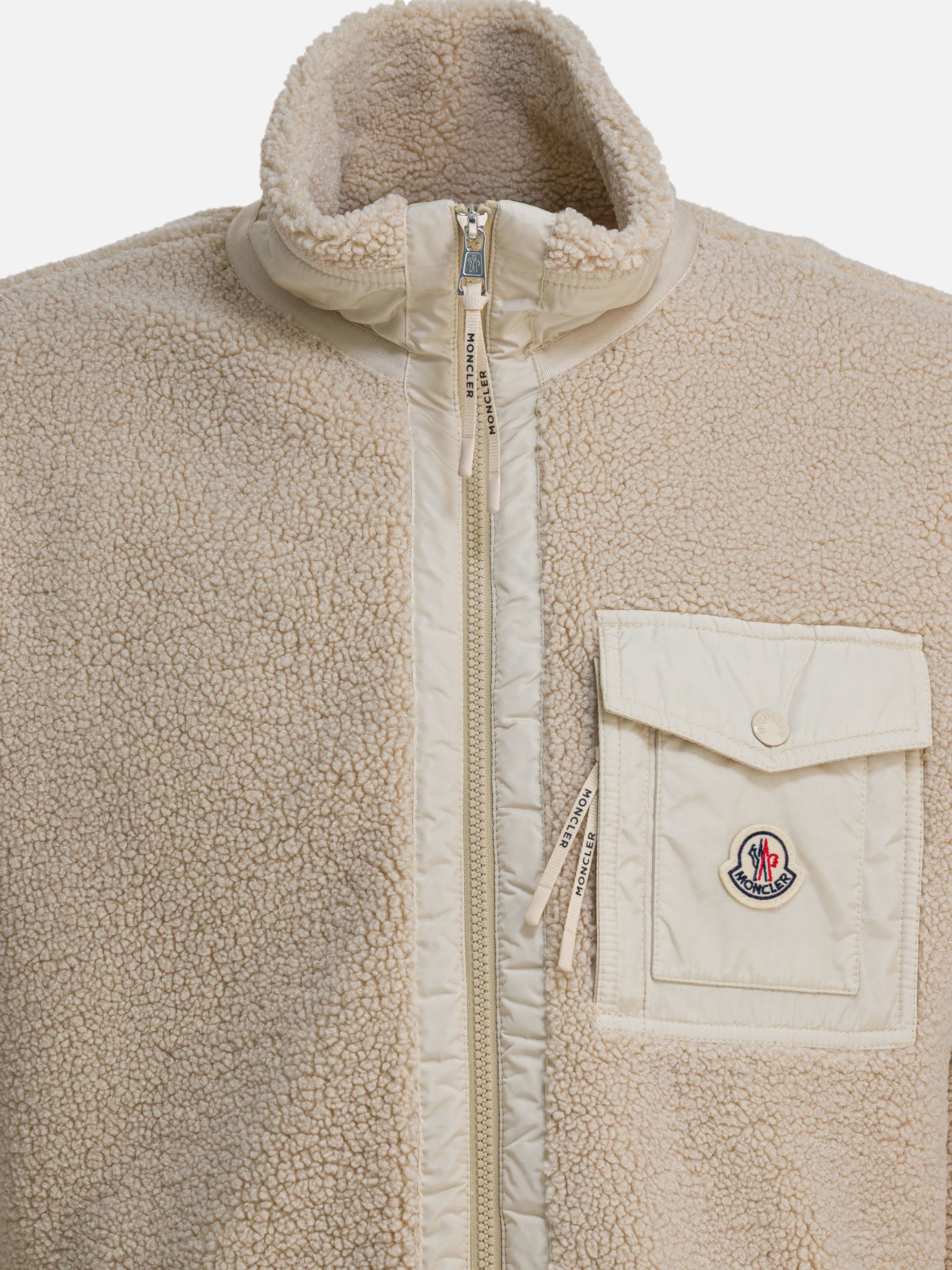 Full zip sweatshirts Logo  Beige - Moncler Men | PDP | VIETTI Online Store | Zoom-Modal_3
