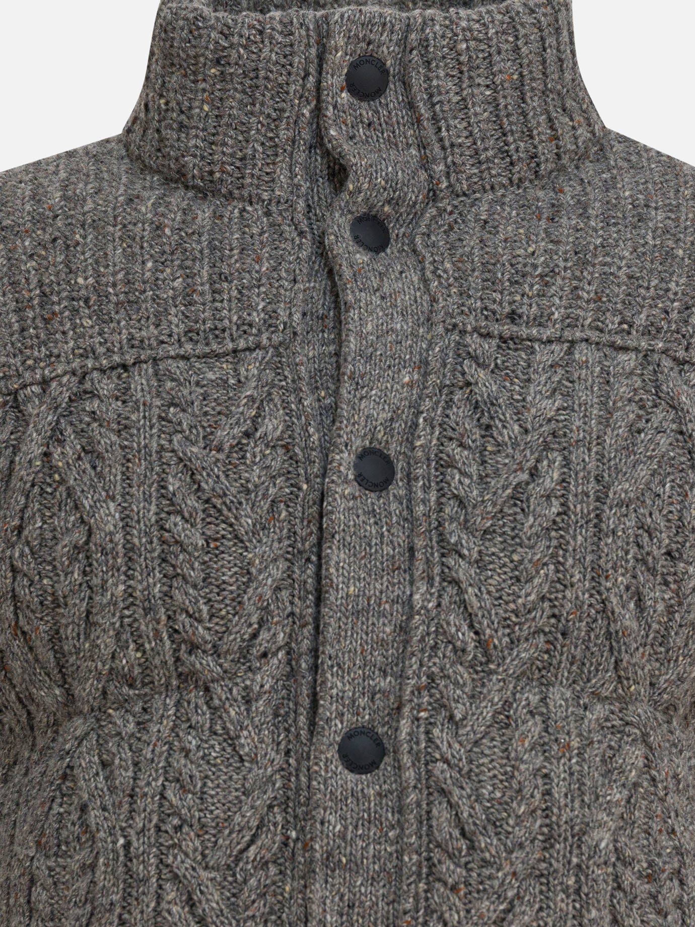 Down jackets Tweed  Grey - Moncler Grenoble Men | PDP | VIETTI Online Store | Zoom-Modal_3
