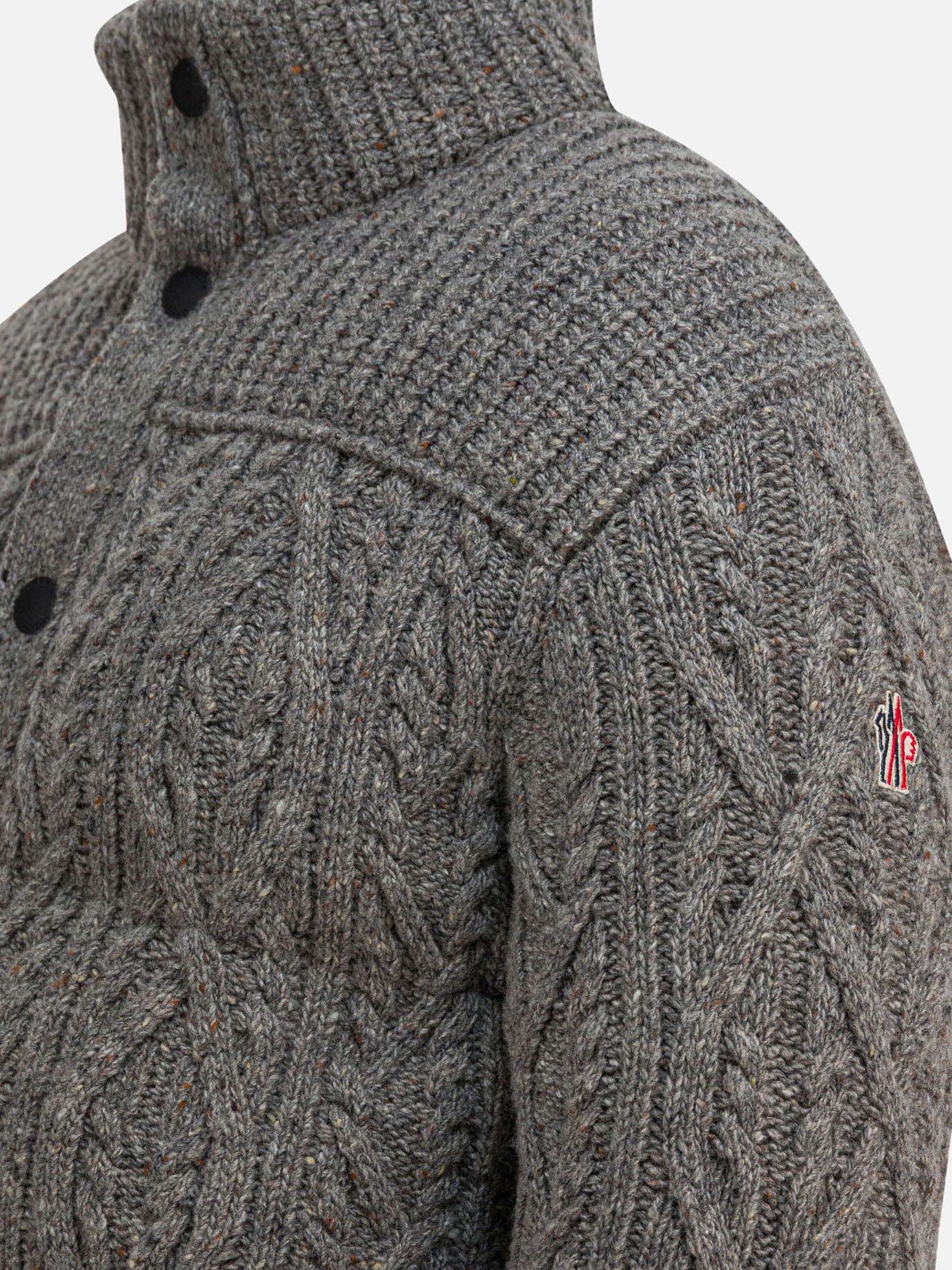 Down jackets Tweed  Grey - Moncler Grenoble Men | PDP | VIETTI Online Store | Zoom-Modal_4
