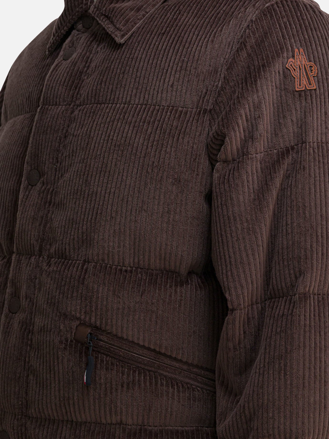 Down jackets Solid colour  Brown - Moncler Grenoble Men | PDP | VIETTI Online Store | thumbnail_4