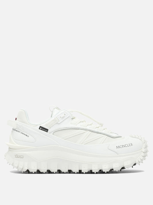 Low top sneakers 60% nylon 40% leather - 100% rubber  White - Moncler Men | PLP | VIETTI Online Store 
