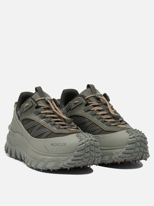 Low top sneakers 60% nylon 40% leather - 100% rubber  Green - Moncler Men | PLP | VIETTI Online Store | 2
