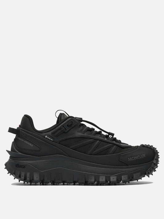 Low top sneakers 60% nylon 40% leather - 100% rubber  Black - Moncler Men | PLP | VIETTI Online Store 
