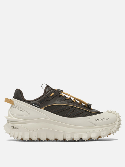 Low top sneakers 60% nylon 40% leather - 100% rubber  Grey - Moncler Men | PLP | VIETTI Online Store 

