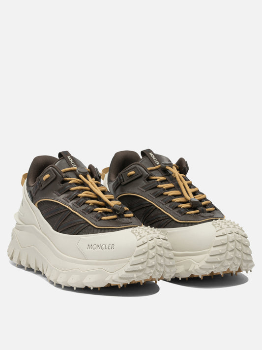 Low top sneakers 60% nylon 40% leather - 100% rubber  Grey - Moncler Men | PLP | VIETTI Online Store | 2
