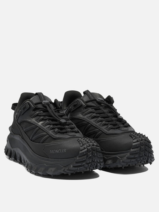 Low top sneakers 60% nylon 40% leather - 100% rubber  Black - Moncler Women | PDP | VIETTI Online Store | 2
