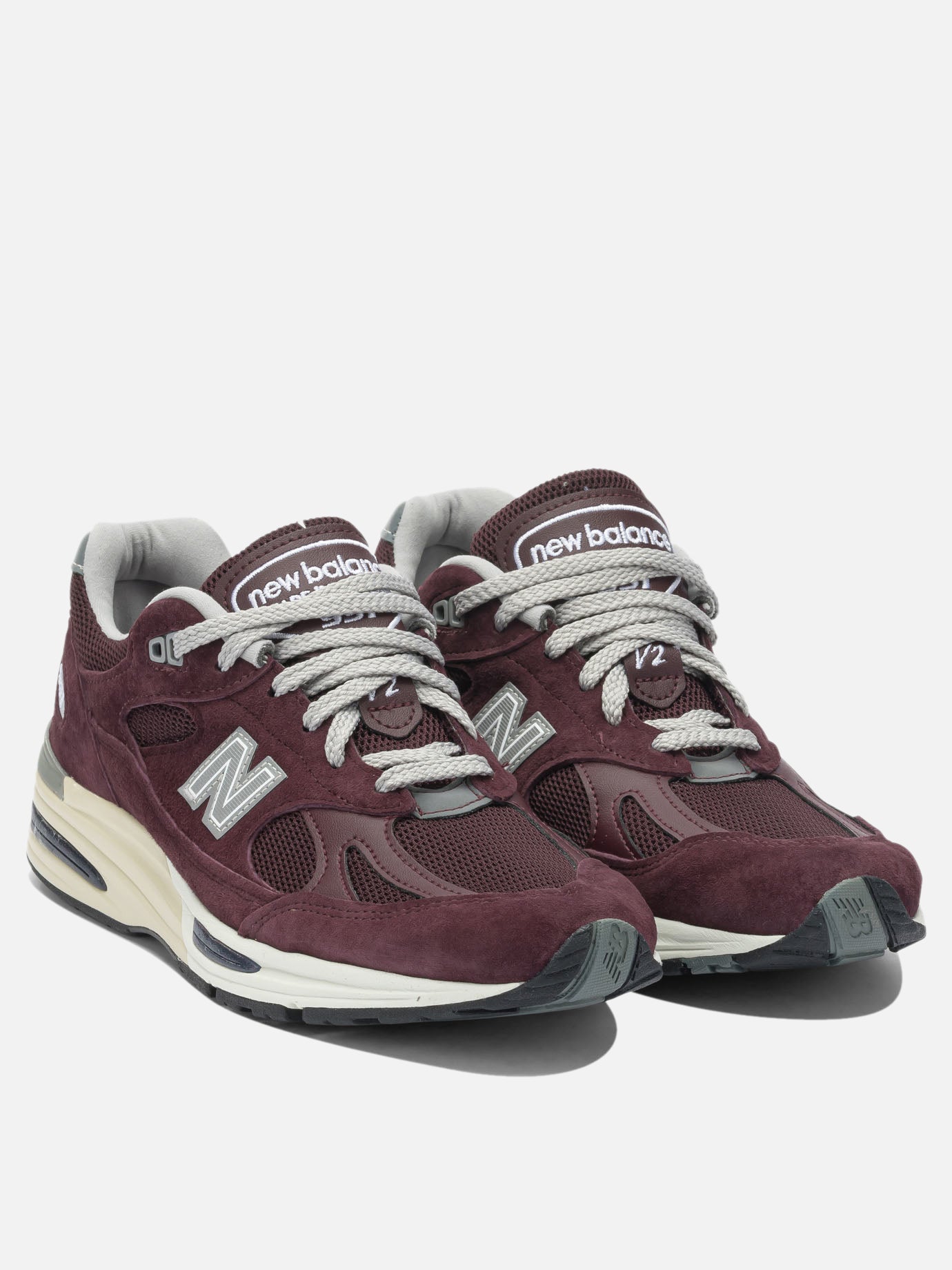 Low top sneakers 100% suede leather - 100% rubber  Bordeaux - New Balance Men | PDP | VIETTI Online Store | thumbnail_2