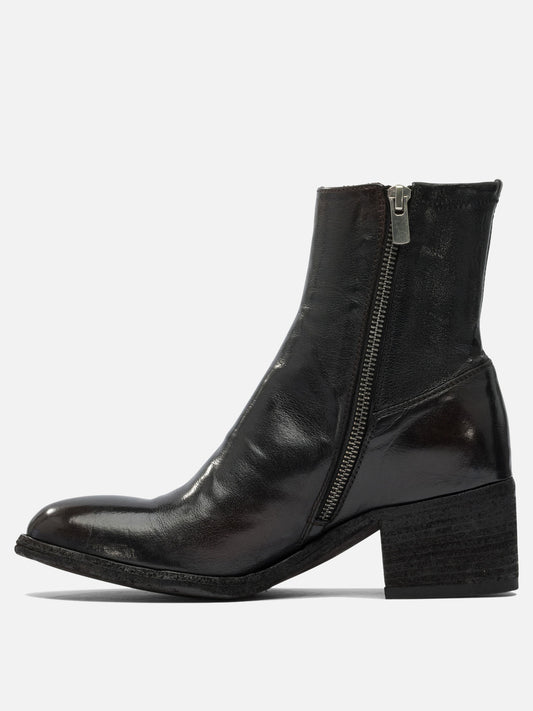 Zipped boots 100% leather - 100% leather  Black - Officine Creative Women | PLP | VIETTI Online Store 
