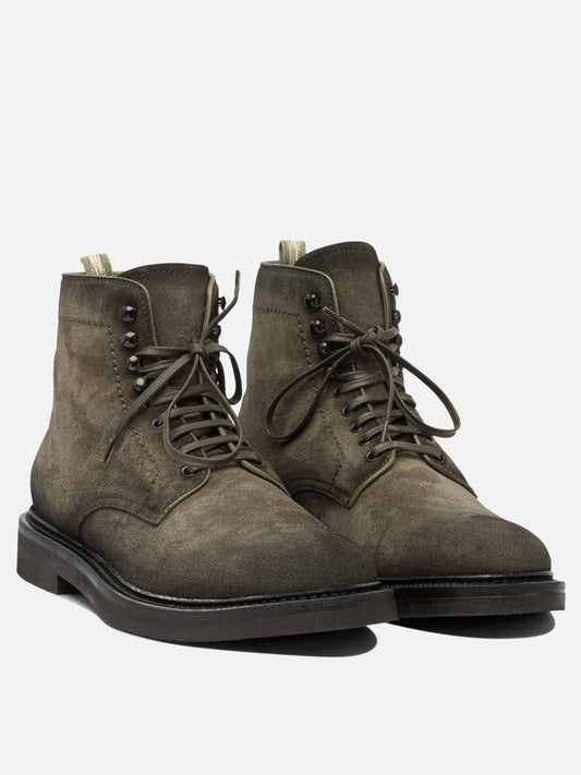 Lace-up boots 100% suede - 100% rubber  Green - Officine Creative Men | PLP | VIETTI Online Store | 2
