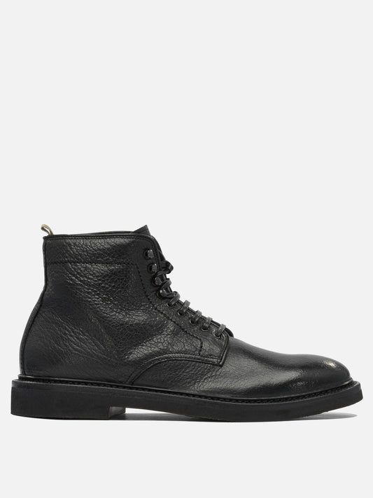 Lace-up boots 100% suede - 100% rubber  Black - Officine Creative Men | PLP | VIETTI Online Store 
