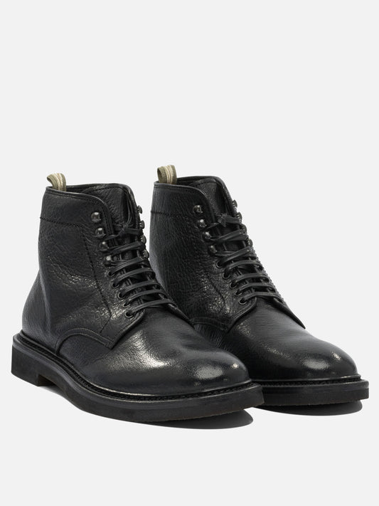 Lace-up boots 100% suede - 100% rubber  Black - Officine Creative Men | PLP | VIETTI Online Store | 2
