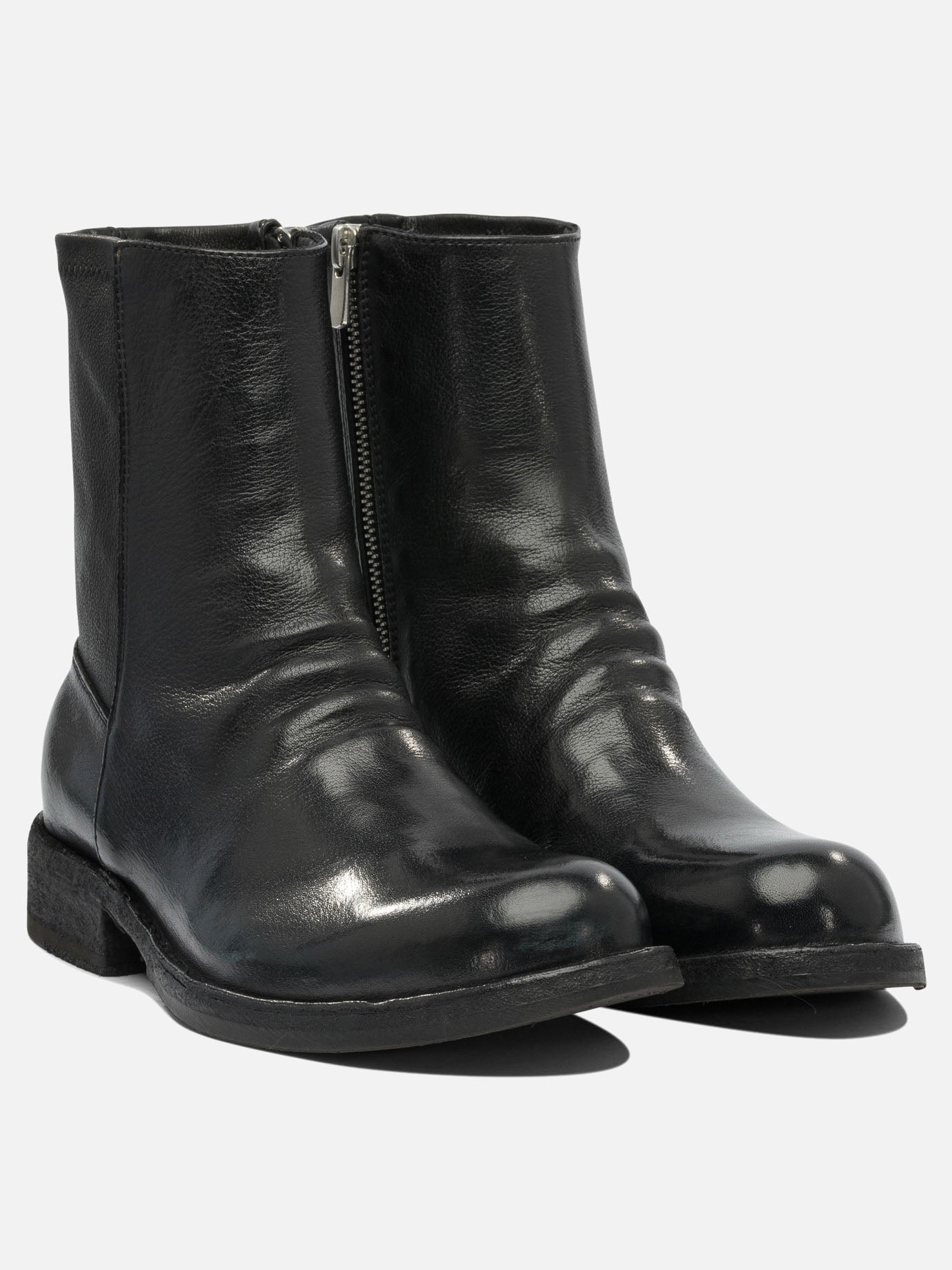 Zipped boots 100% leather - 100% rubber  Black - Officine Creative Women | PDP | VIETTI Online Store | Zoom-Modal_3
