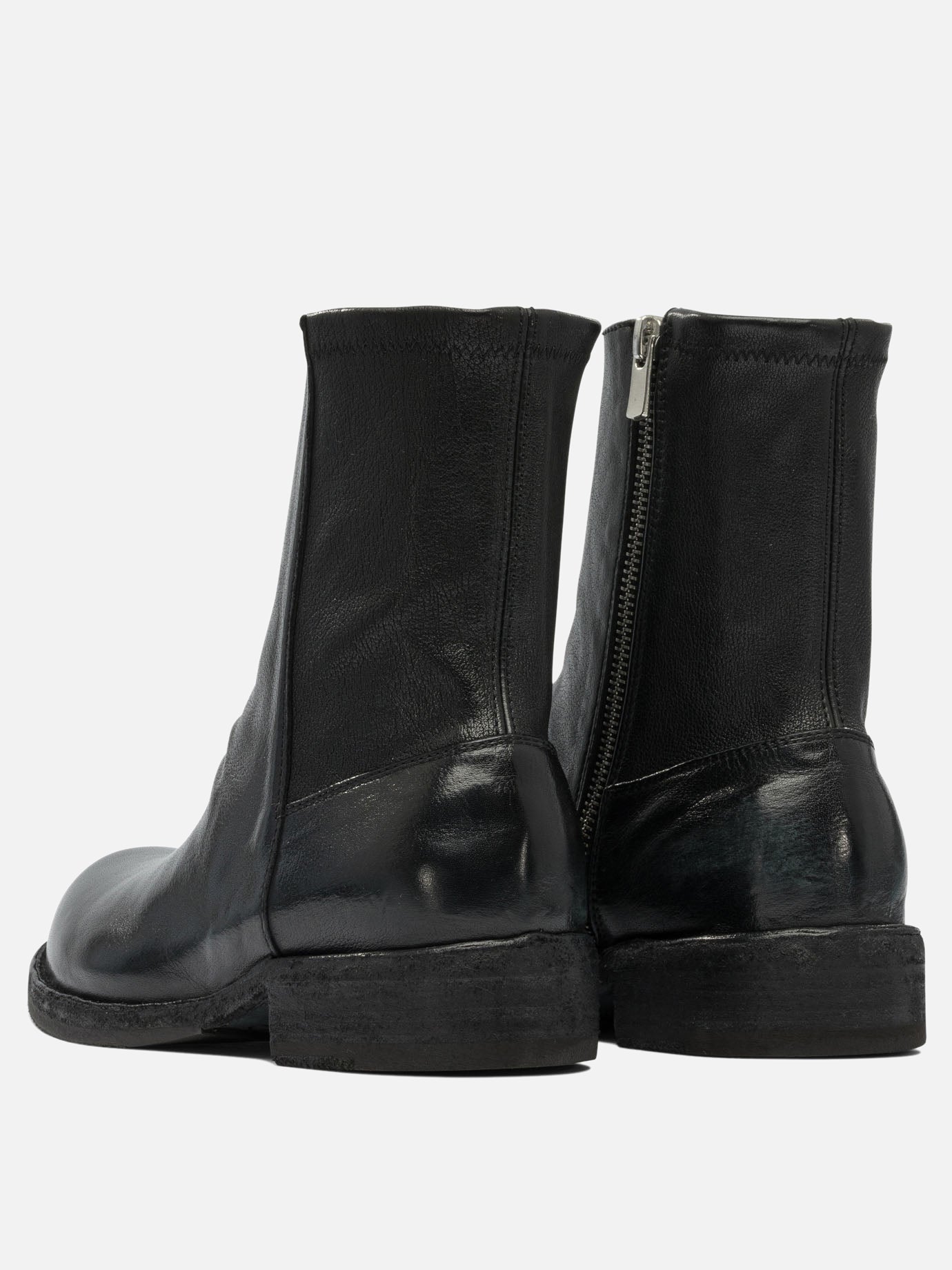 Zipped boots 100% leather - 100% rubber  Black - Officine Creative Women | PDP | VIETTI Online Store | thumbnail_5
