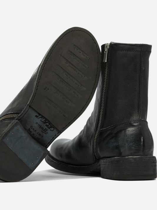 Zipped boots 100% leather - 100% rubber  Black - Officine Creative Women | PLP | VIETTI Online Store | 2
