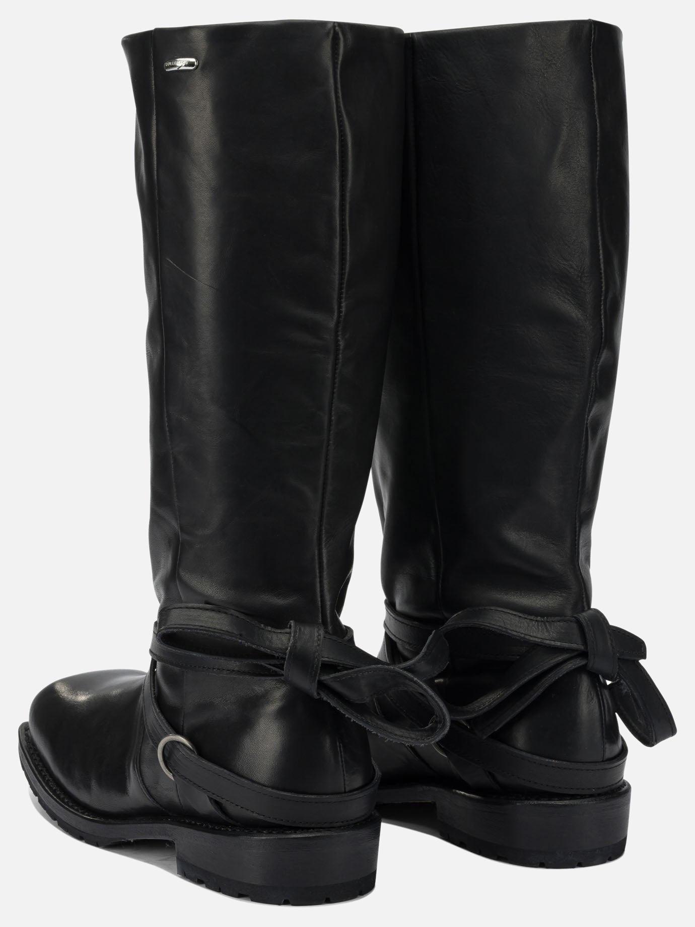 Knee-high 100% cow leather - 100% rubber  Black - Our Legacy Women | PDP | VIETTI Online Store | thumbnail_4