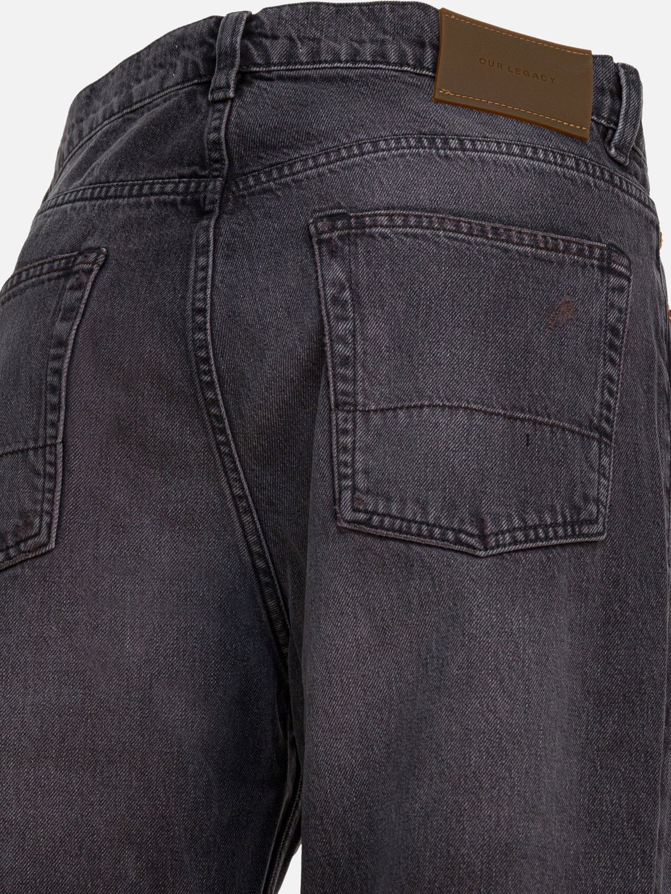 Wide-leg jeans Solid colour  Brown - Our Legacy Men | PDP | VIETTI Online Store | thumbnail_4