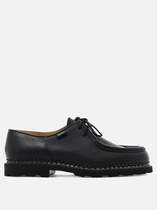 Laced loafers 100% leather - 100% rubber  Black - Paraboot Men | PLP | VIETTI Online Store 
