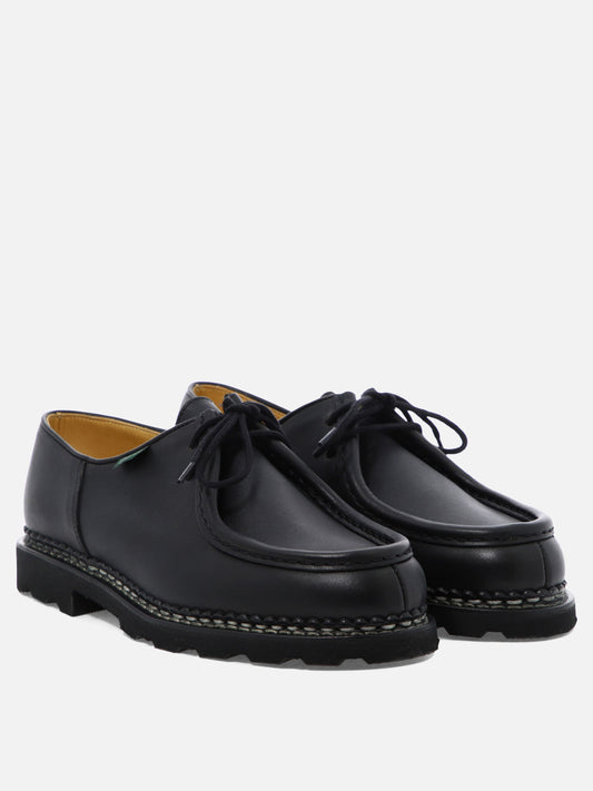 Laced loafers 100% leather - 100% rubber  Black - Paraboot Men | PLP | VIETTI Online Store | 2
