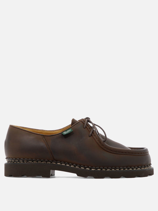 Laced loafers 100% leather - 100% rubber  Brown - Paraboot Men | PLP | VIETTI Online Store 
