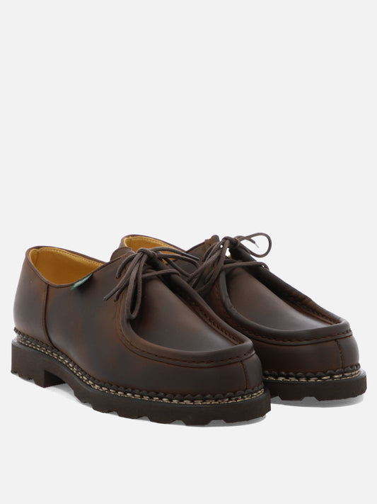 Laced loafers 100% leather - 100% rubber  Brown - Paraboot Men | PLP | VIETTI Online Store | 2
