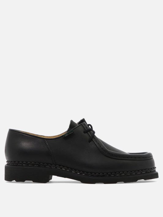 Laced loafers 100% leather - 100% rubber  Black - Paraboot Men | PLP | VIETTI Online Store 
