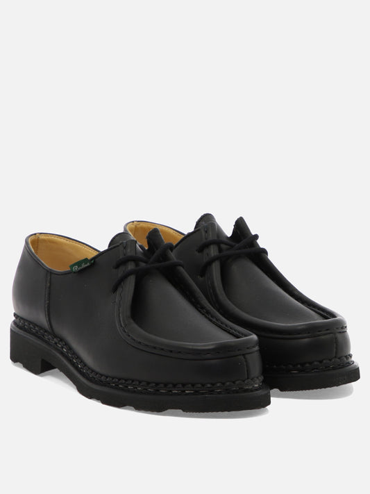 Laced loafers 100% leather - 100% rubber  Black - Paraboot Men | PLP | VIETTI Online Store | 2

