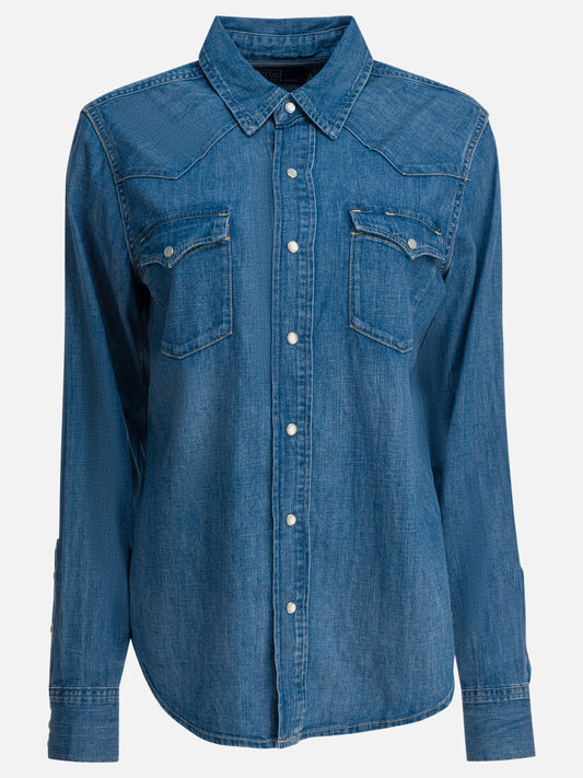 Casual shirts Solid colour  Light blue - Polo Ralph Lauren Women | PDP | VIETTI Online Store 
