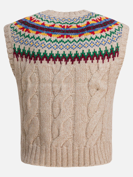 Vests Textured knit  Beige - Polo Ralph Lauren Women | PLP | VIETTI Online Store | 2
