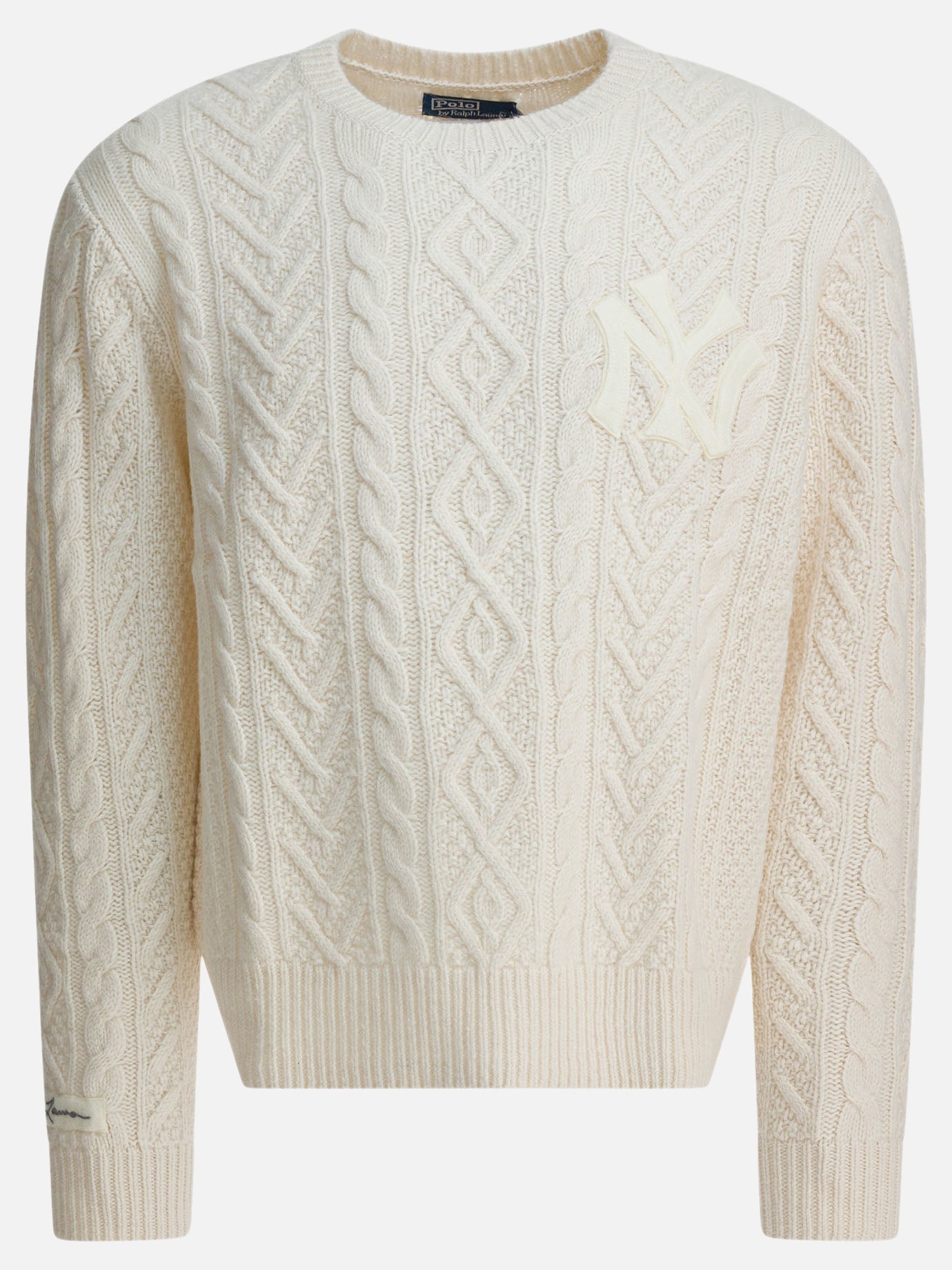 Crewneck sweaters Textured knit  White - Polo Ralph Lauren Men | PDP | VIETTI Online Store | thumbnail