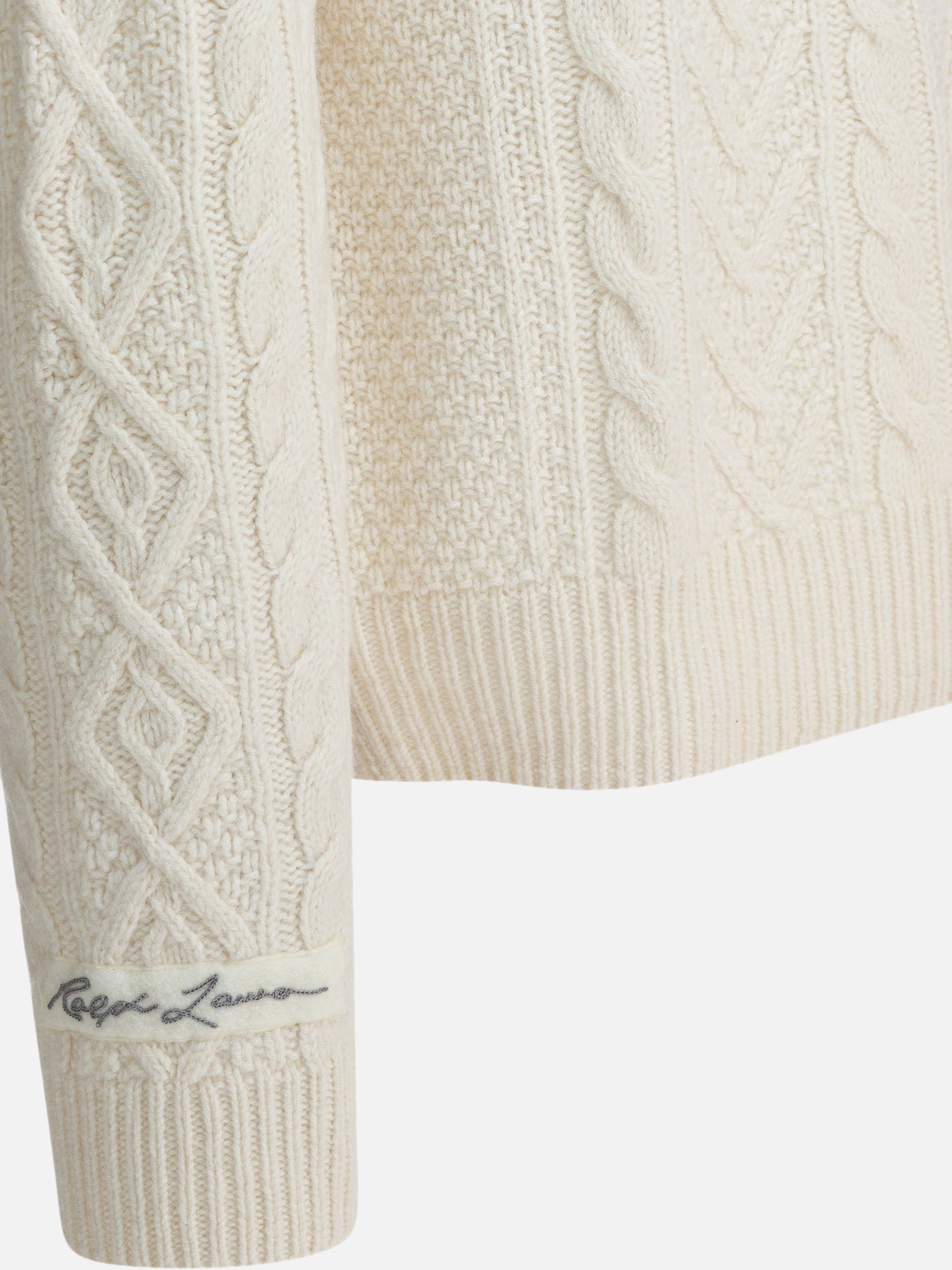 Crewneck sweaters Textured knit  White - Polo Ralph Lauren Men | PDP | VIETTI Online Store | Zoom-Modal_4
