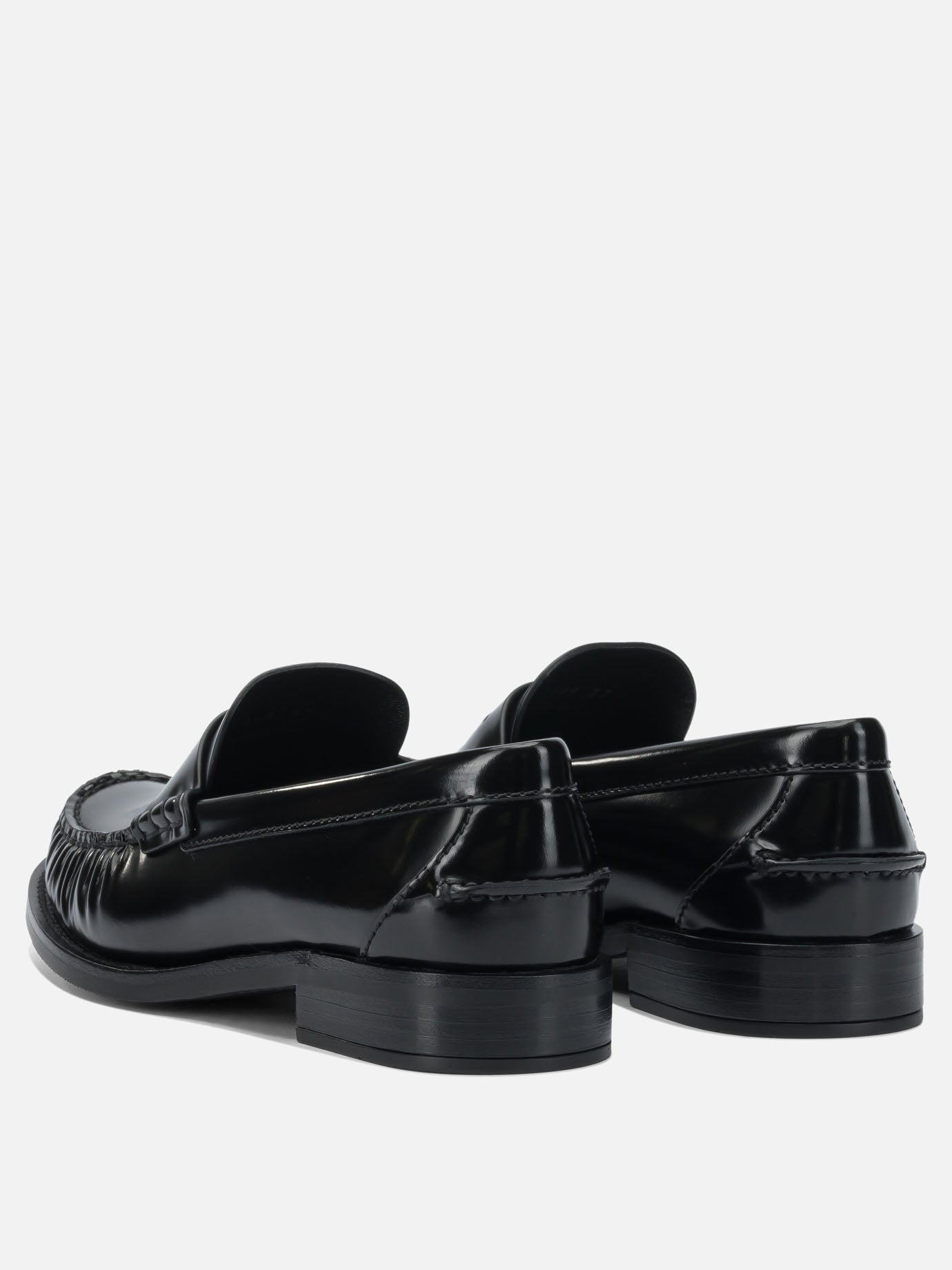 Loafers 100% calf leather - 100% rubber  Black - Prada Women | PDP | VIETTI Online Store | thumbnail_4