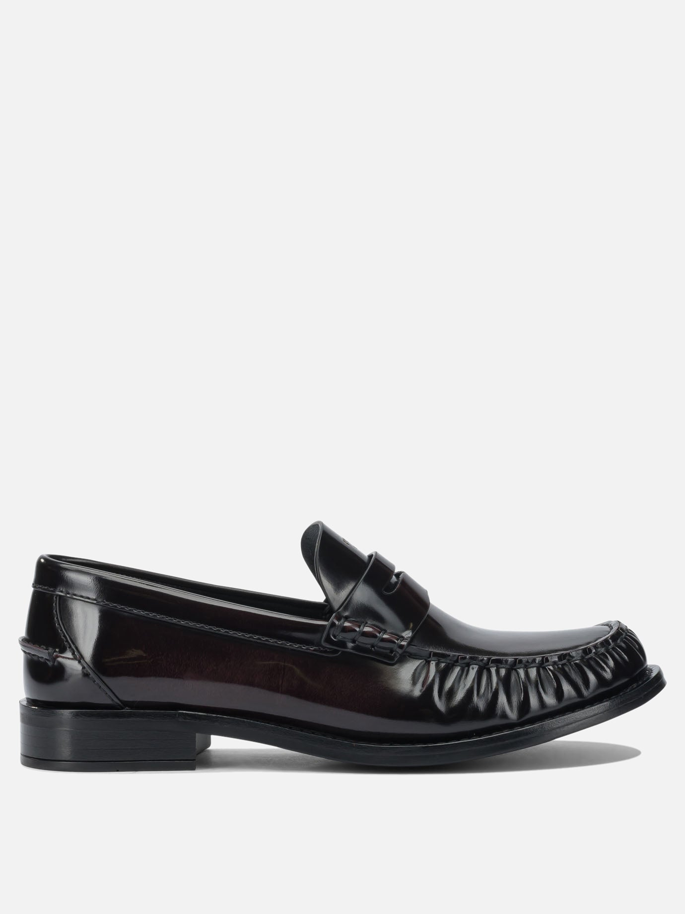 Loafers 100% calf leather - 100% rubber  Brown - Prada Women | PDP | VIETTI Online Store | thumbnail