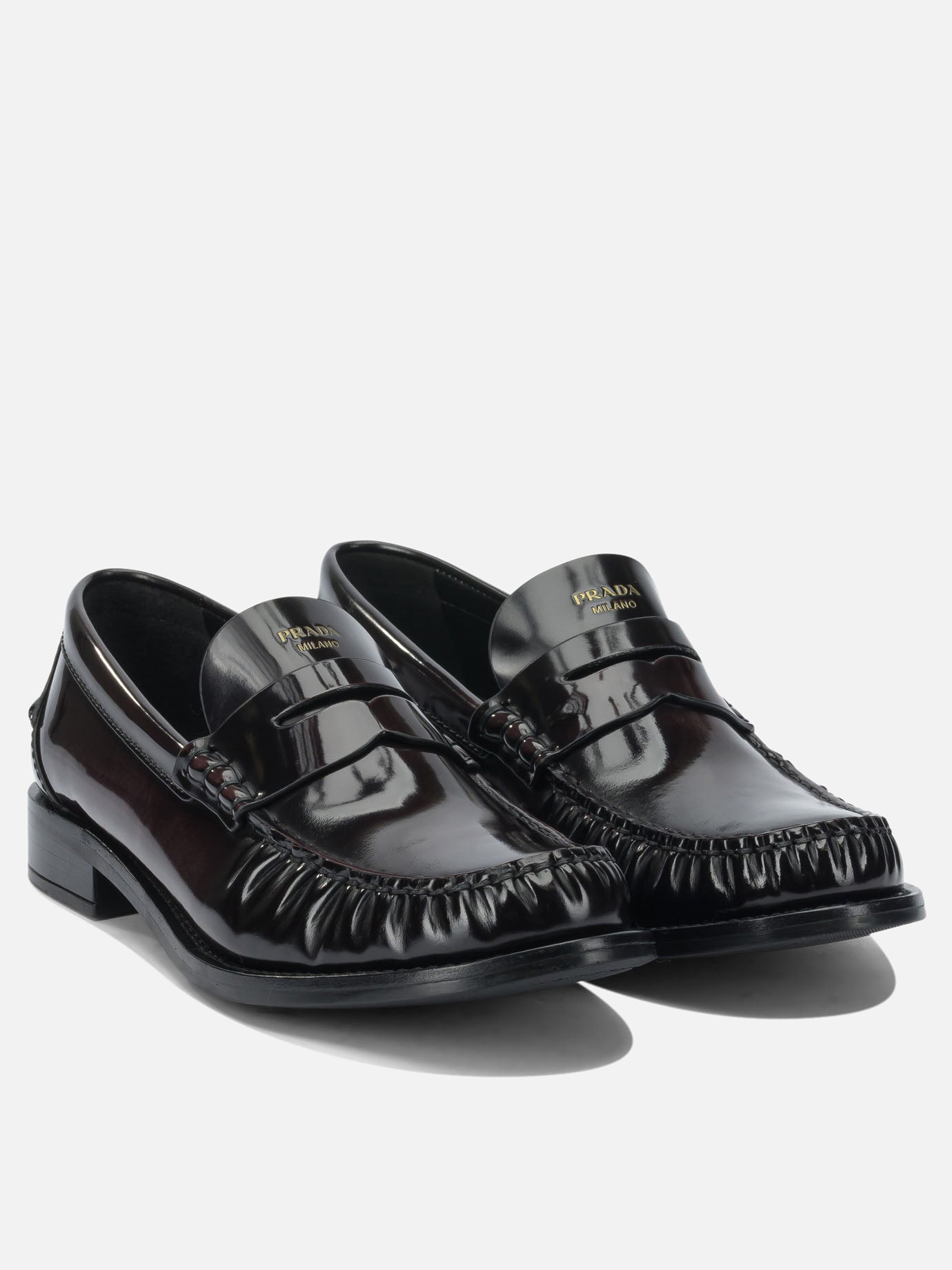 Loafers 100% calf leather - 100% rubber  Brown - Prada Women | PDP | VIETTI Online Store | Zoom-Modal_2
