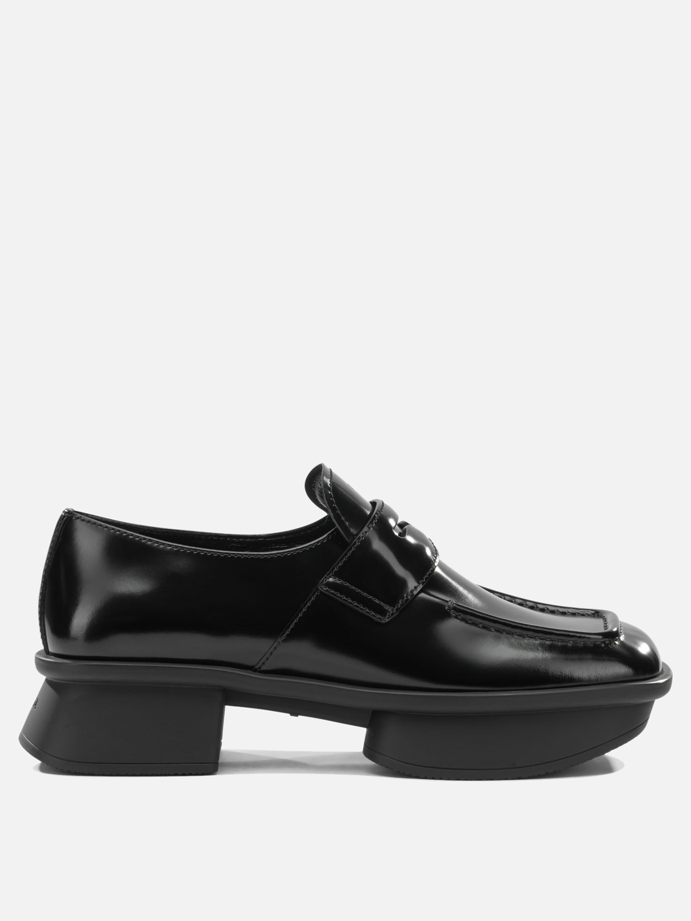 Loafers 100% leather - 100% rubber  Black - Prada Women | PDP | VIETTI Online Store | thumbnail