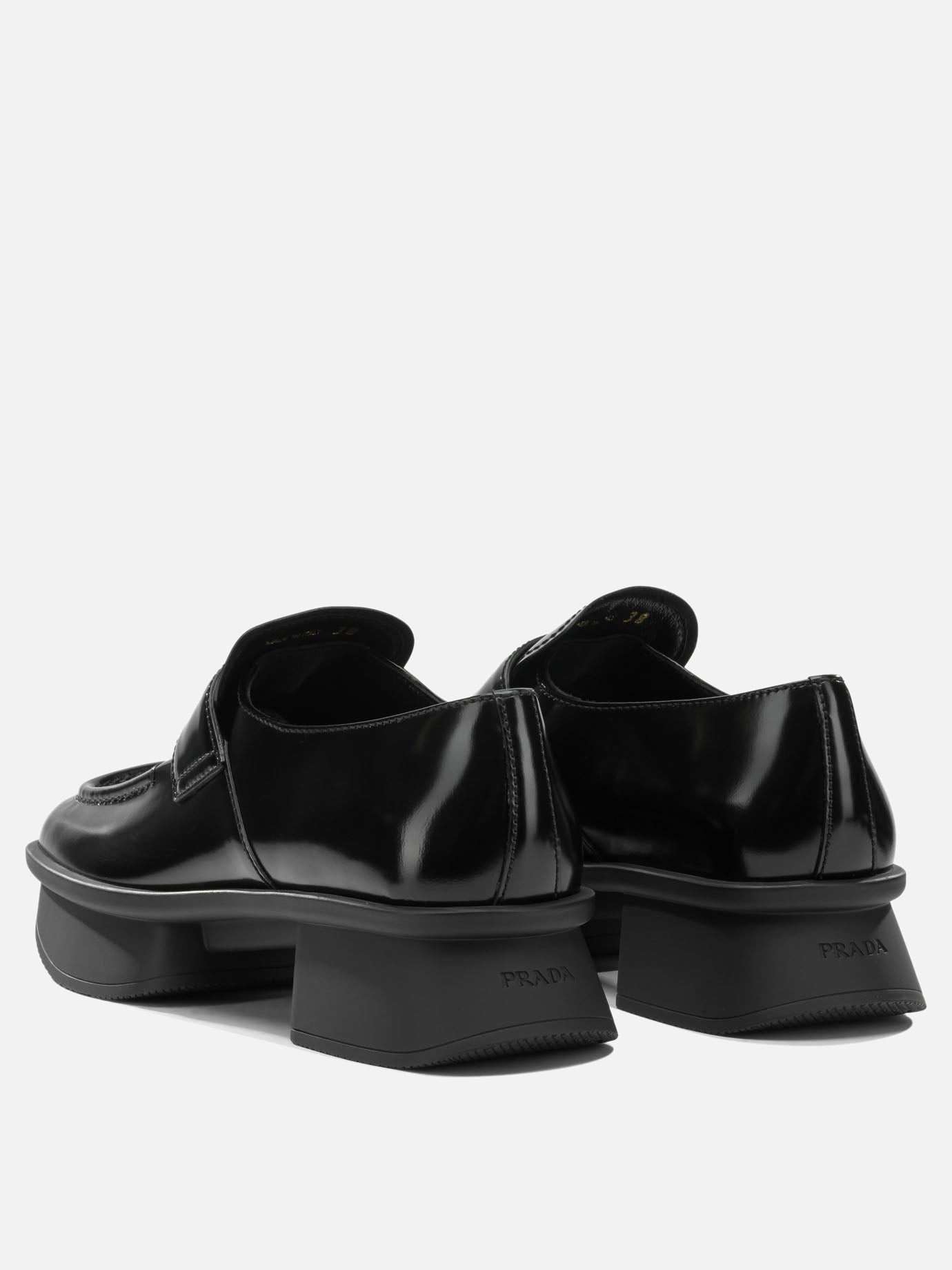 Loafers 100% leather - 100% rubber  Black - Prada Women | PDP | VIETTI Online Store | thumbnail_4