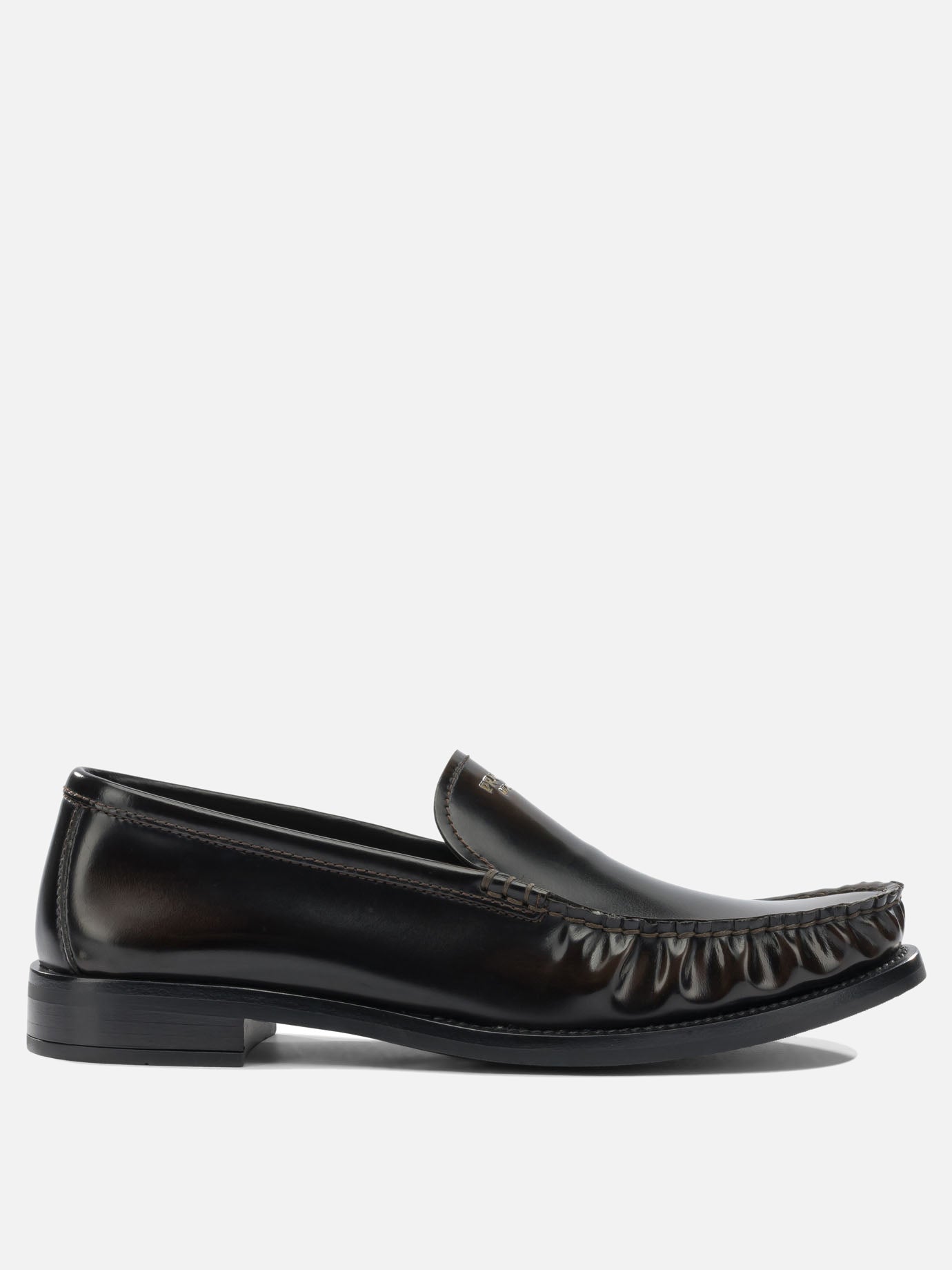 Loafers 100% calf leather - 100% rubber  Black - Prada Women | PDP | VIETTI Online Store | thumbnail