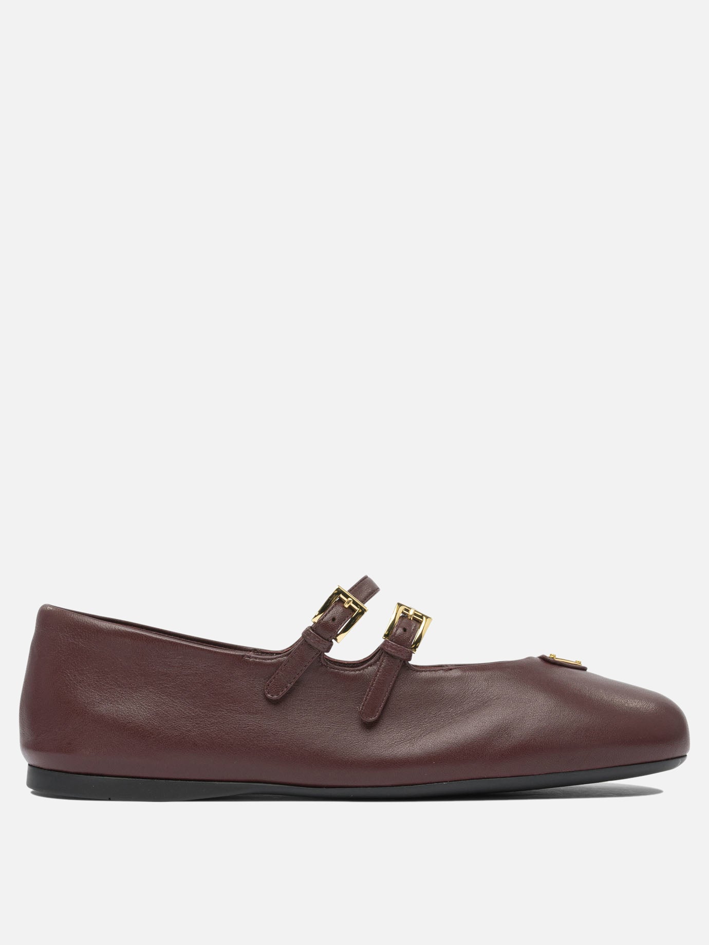 Mary Jane ballet flats 100% lamb leather - 100% rubber  Bordeaux - Prada Women | PDP | VIETTI Online Store | Zoom-Modal
