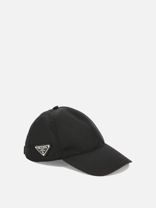 Baseball caps 100% recycled polyamide  Black - Prada Women | PDP | VIETTI Online Store | 2
