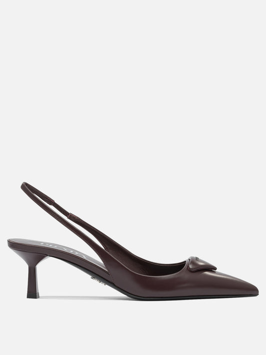 Slingbacks 100% calf leather - 100% leather  Bordeaux - Prada Women | PLP | VIETTI Online Store 
