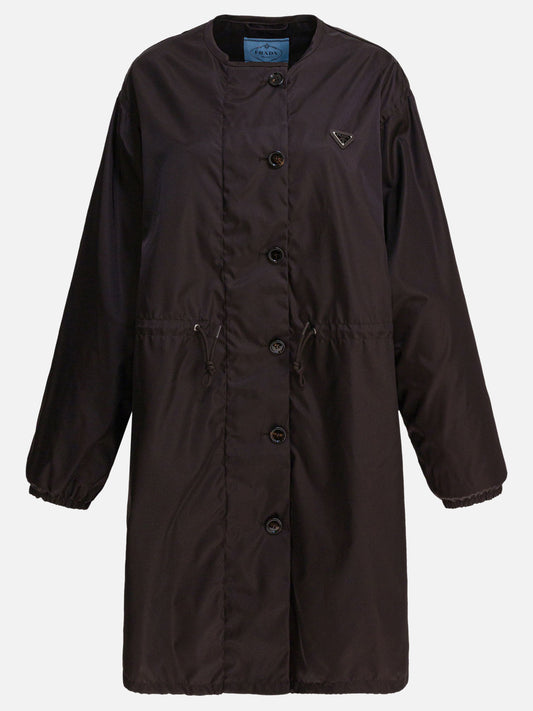 Raincoats & Trench coats Logo  Black - Prada Women | PLP | VIETTI Online Store 
