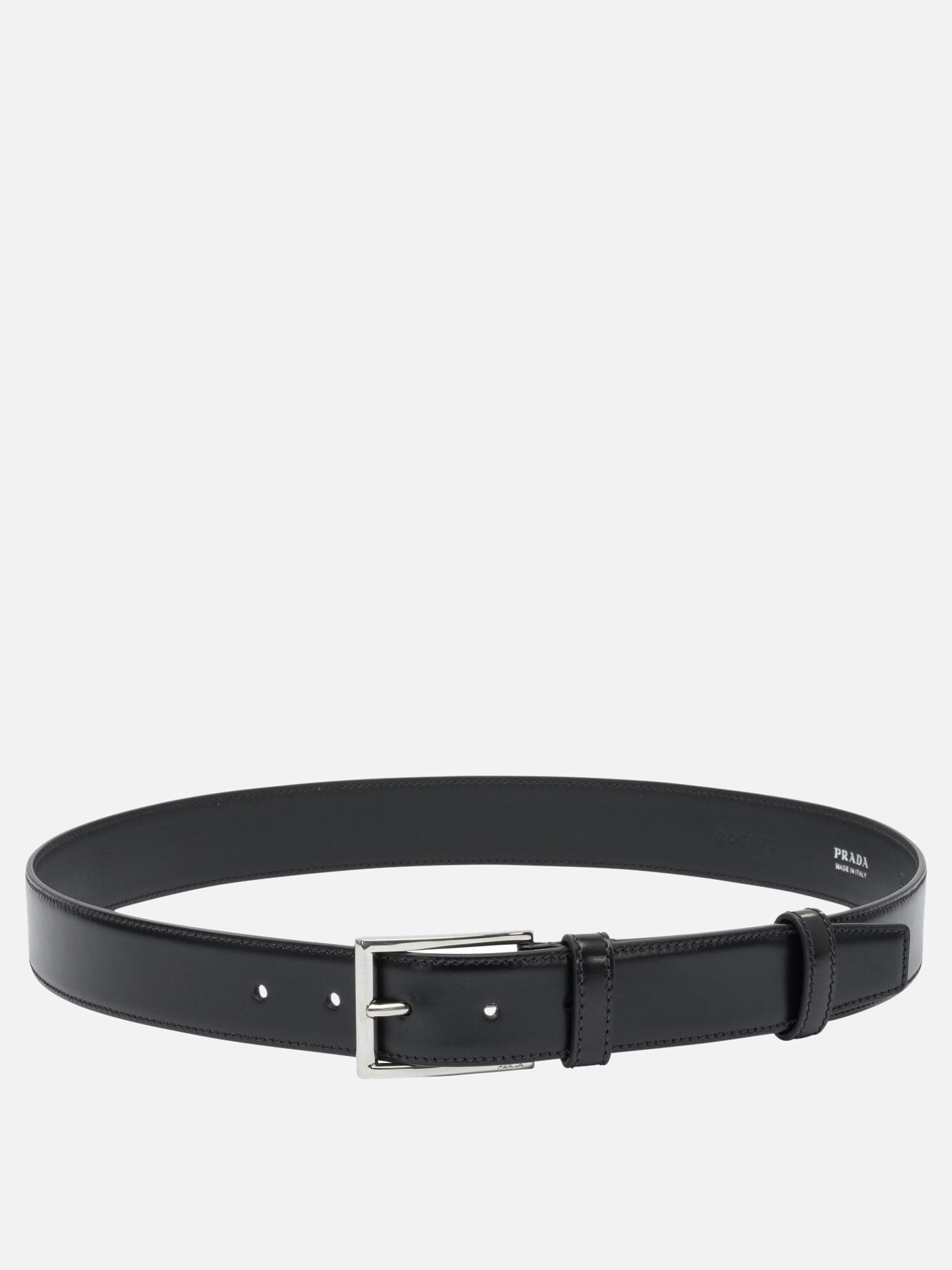 Leather belts 100% calf leather  Black - Prada Men | PDP | VIETTI Online Store | thumbnail