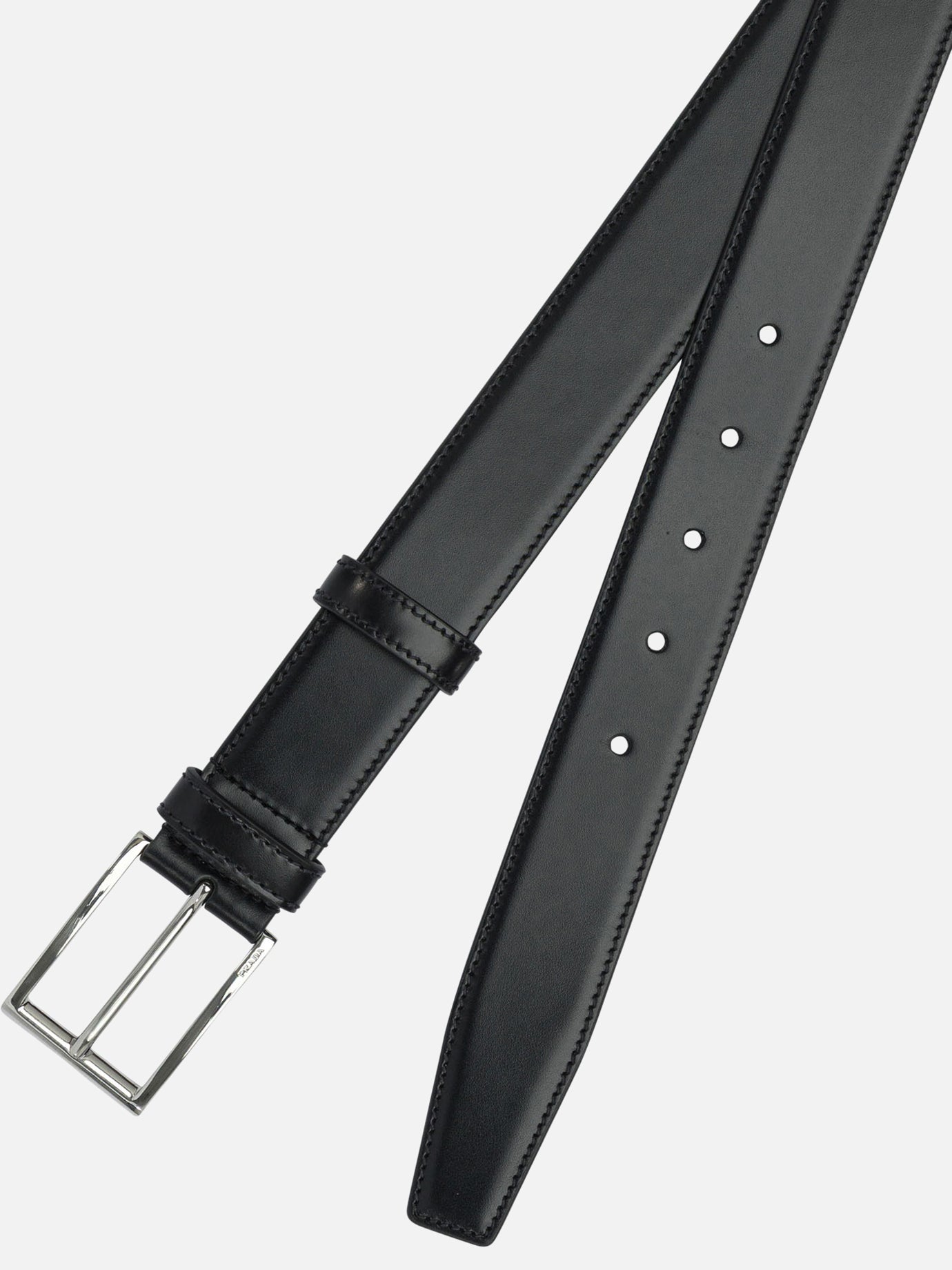 Leather belts 100% calf leather  Black - Prada Men | PDP | VIETTI Online Store | Zoom-Modal_2
