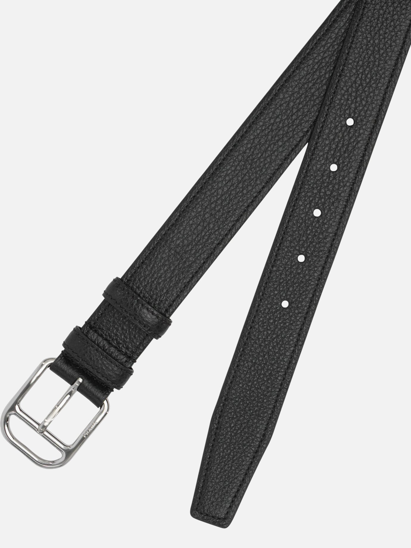 Leather belts 100% calf leather  Black - Prada Men | PDP | VIETTI Online Store | Zoom-Modal_2
