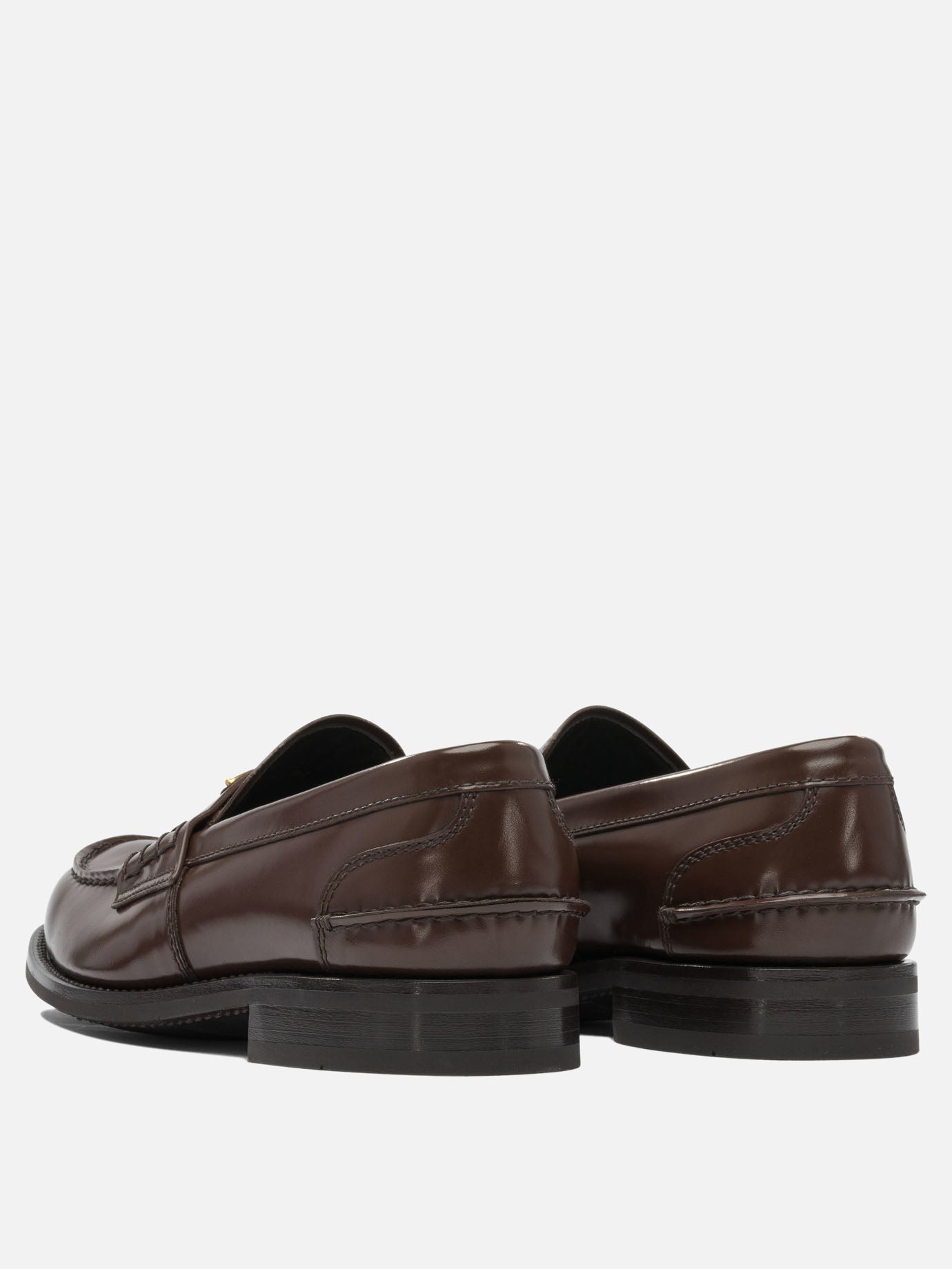 Loafers 100% calf leather - 100% rubber  Brown - Prada Men | PDP | VIETTI Online Store | thumbnail_4