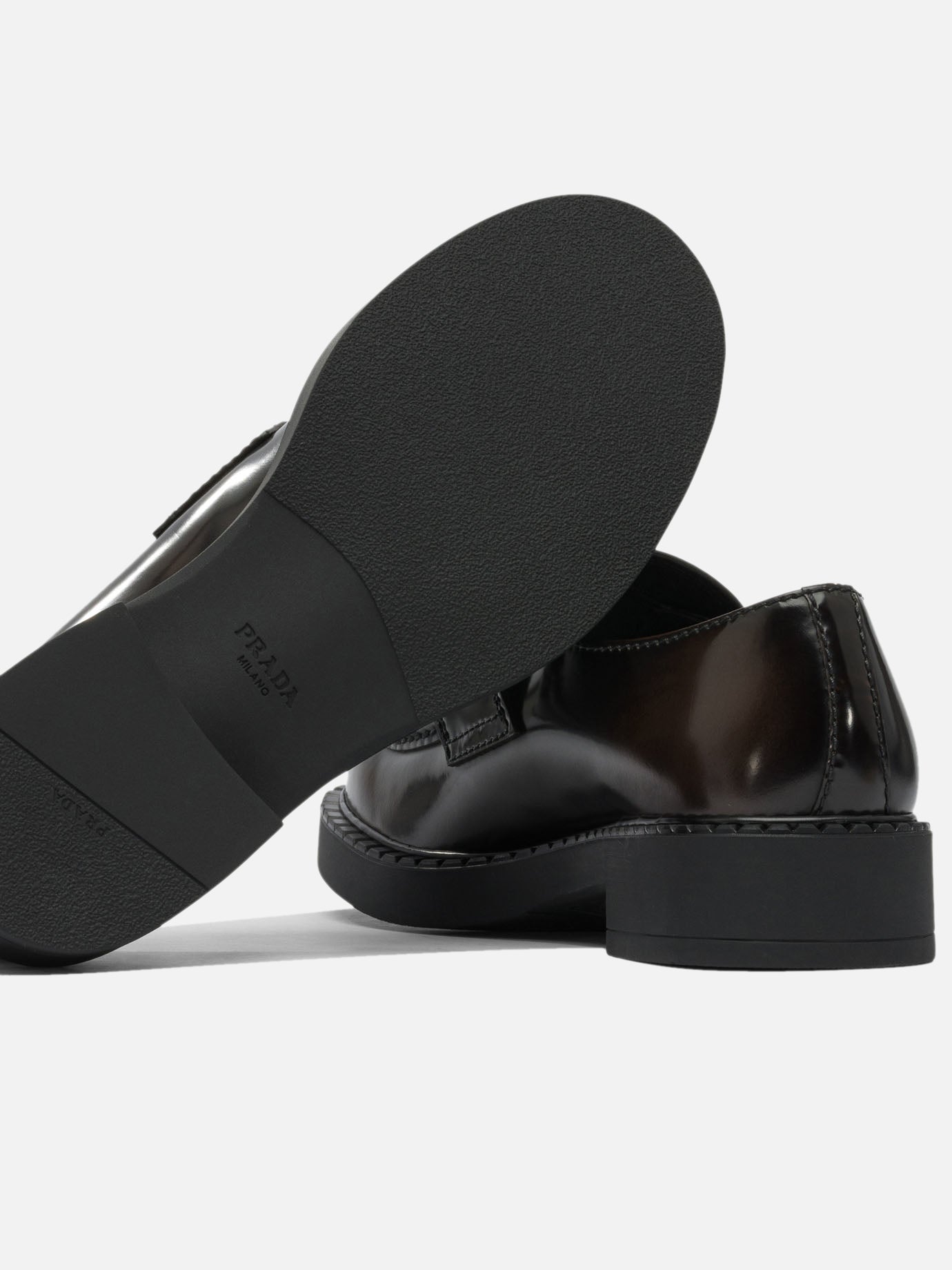 Loafers 100% calf leather - 100% rubber  Brown - Prada Men | PDP | VIETTI Online Store | thumbnail_5